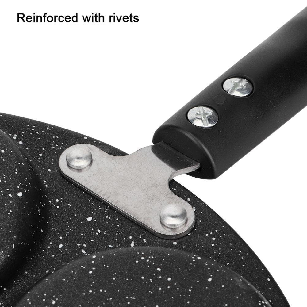 5 Round Holes Frying Pan Non Stick Eggs Cooking Pan Home Kitchen Cookware for Breakfast
