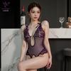 Lace Crotchless Bodysuit - French Flirty See-through Lingerie 