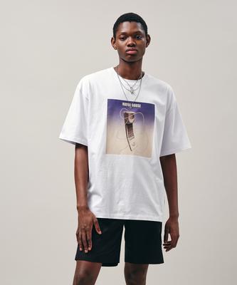 MAYOL Telephone Graphic Short Sleeve Unisex T-Shirt_White