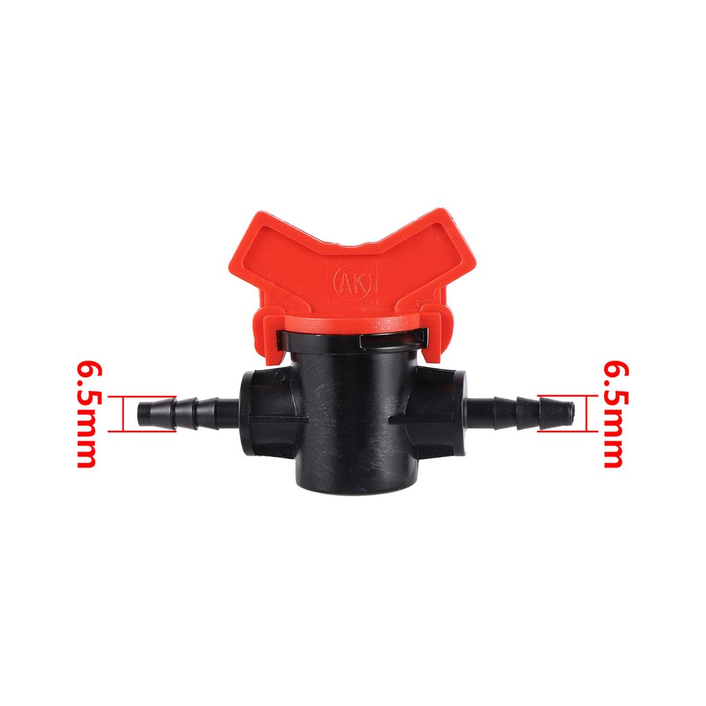 4/7mm Hose Miniature Valve Garden Tap Connector Garden Farmland Drip Irrigation System Water Flow Control Switch Adapter 5/20Pcs