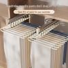 Goose-shaped Stainless Steel Pants Rack - Trace-free Hanger for Wardrobe Organization and Storage
