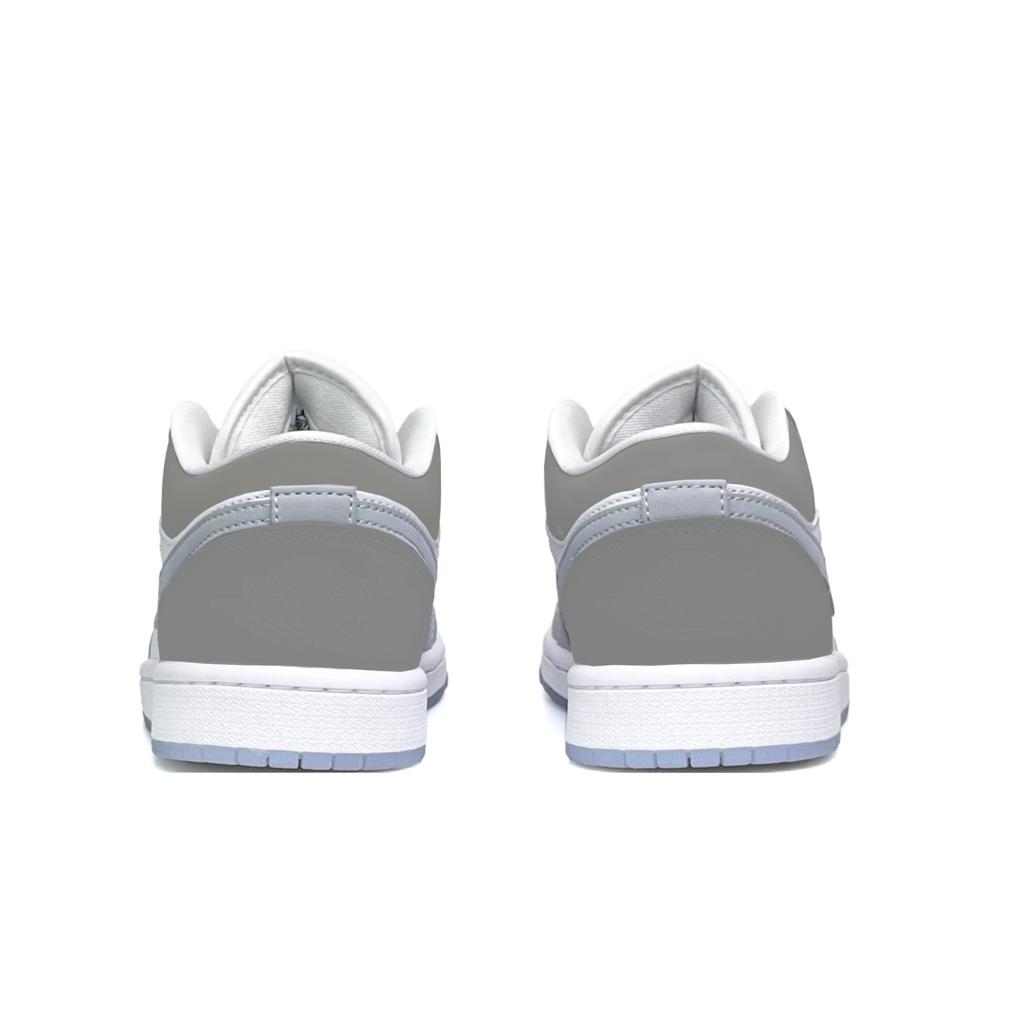 Jordan Air Jordan 1 Slip Resistant Abrasion Resistant Low top Vintage Basketball Shoes Women's White DC0774-105(Team1180-)