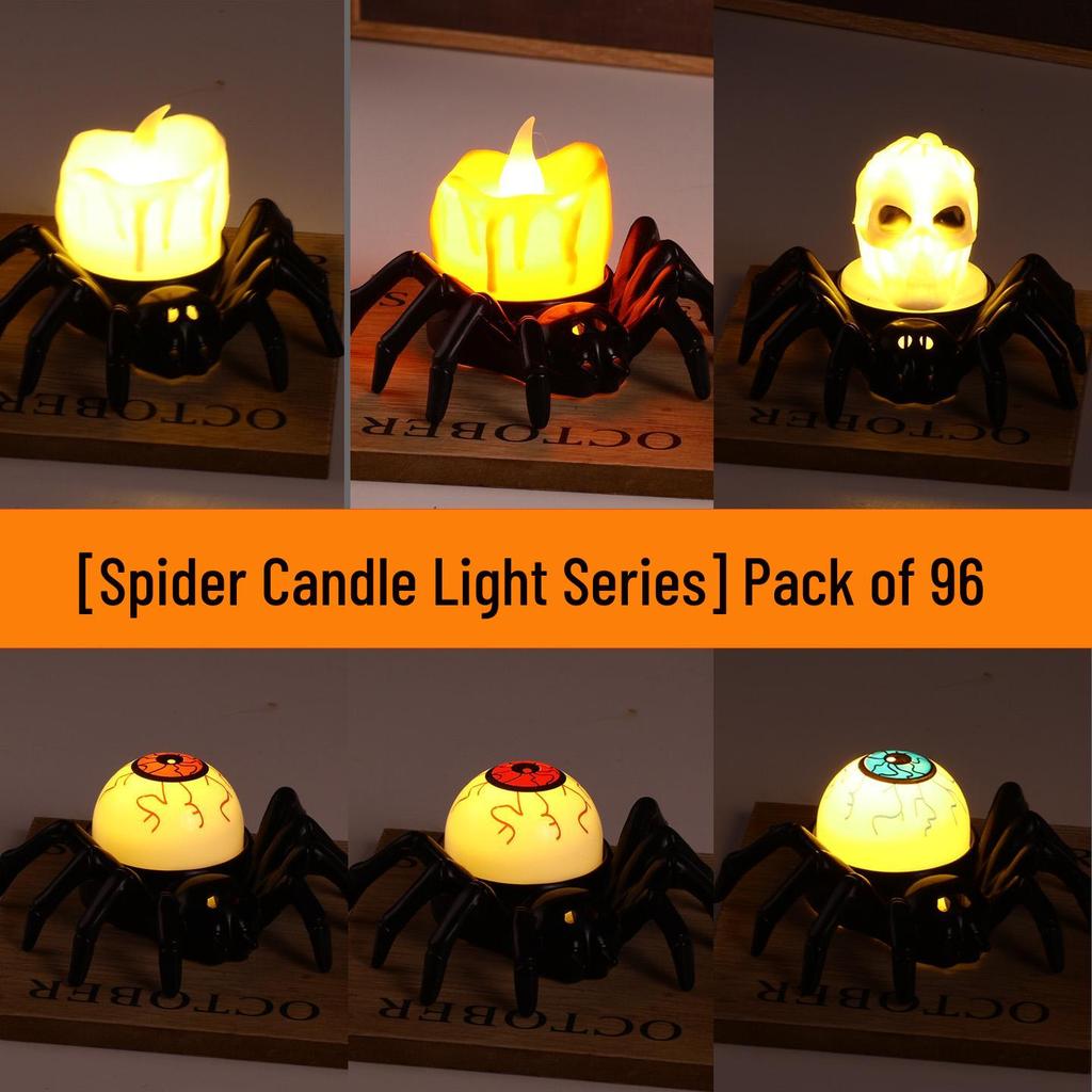 Children's Luminous Halloween Lantern: Pumpkin, Spider, and Skeleton Candle Decoration
