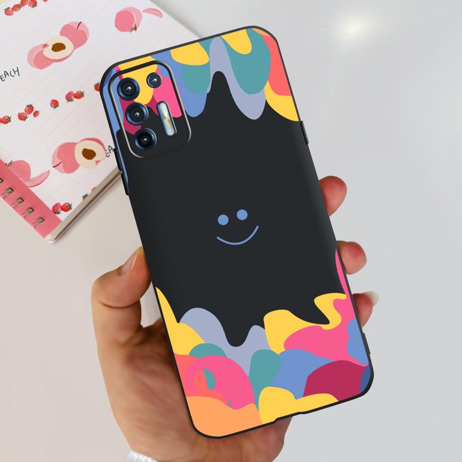 För Motorola Moto G9 Plus Fodral Mode Design Mjukt TPU-skydd För Motorola Moto G9 Power MOTO G9Plus Svart Silikonstötfångare