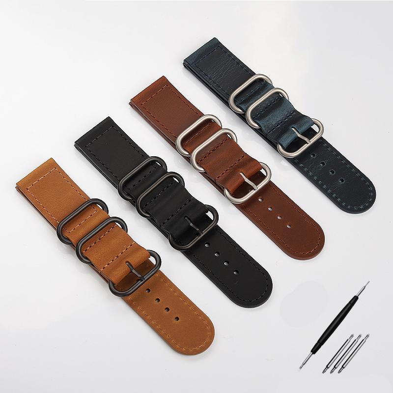 Für Casio Uhrenarmband PRW6900Y/6800 Lederarmband PRW-60Y/50Y Retro Vintage Rindsleder Armband Uhrenarmband Schwarz Braun 23mm