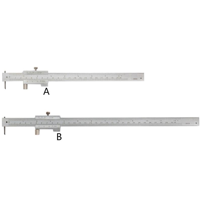Student Friendly Stainless Steel Caliper 200/300mm Length Double Measurement System With Easy to Read Vernier Scale