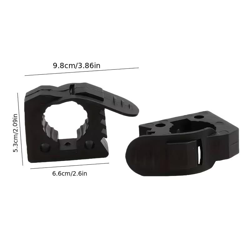 2/4pcs Quick Fist Clamp For Mounting Tools Equipment Rubber Clamp Ideal For Offroad Vehicles, ATV, UTV, Truck Part Accessories