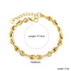 Stainless Steel Bracelet Metal Thick Chain 18K Gold Plated Bracelet Jewelry