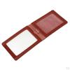Badge Card Holder PU Leather Name Tag with 2 Slots