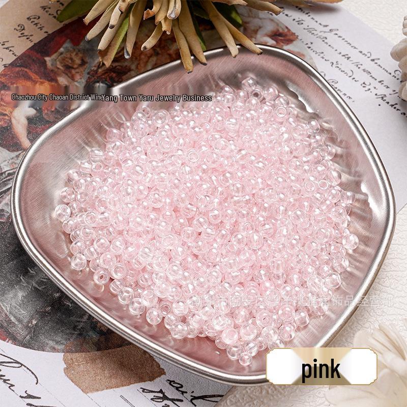 4mm Gold-Revealing Glass Rice Beads for DIY Jewelry: Bracelets, Necklaces, Hairpins, Tassels