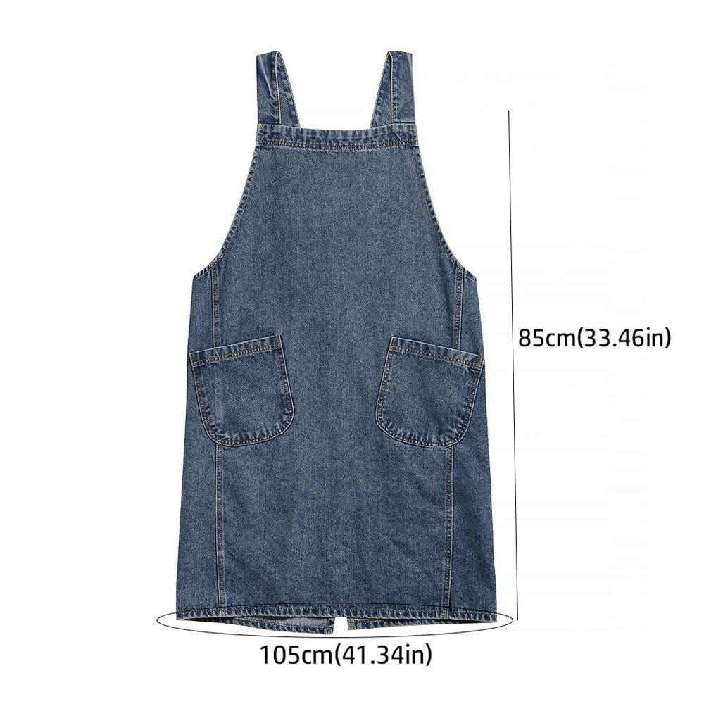 Canvas Gardening Baking Apron Antifouling Kitchen Aprons Japanese Denim Apron  Chef and Servers