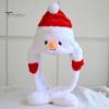 Weihnachten Santa Hut Ohr bewegen Springen Hut Santa Claus Elch Schneemann Schneeflocke Cosplay Hut Weihnachten Urlaub Party Kostüm Foto prop Geschenk