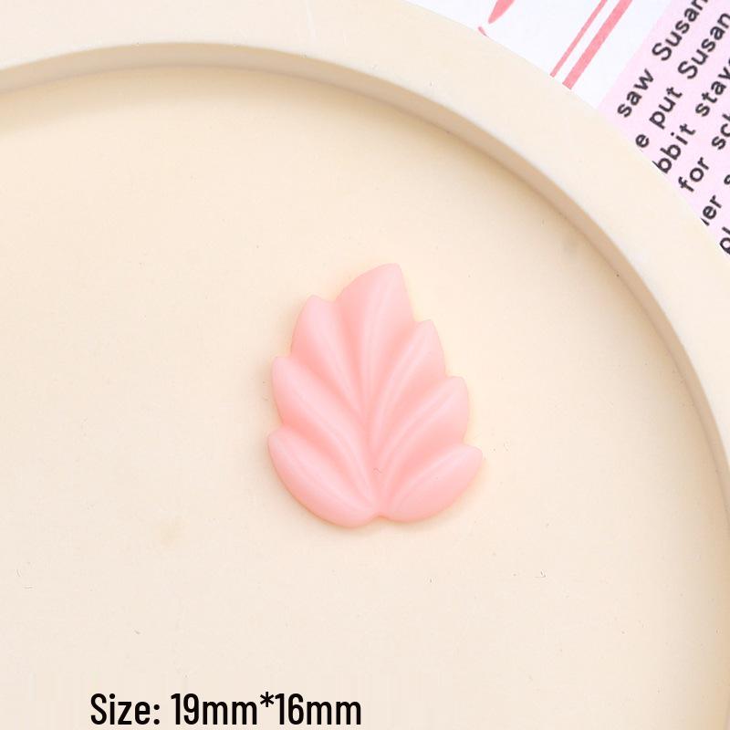 Childlike Leaf-Themed Resin DIY Ornaments: Cartoon Hair Clips & Croc Charms