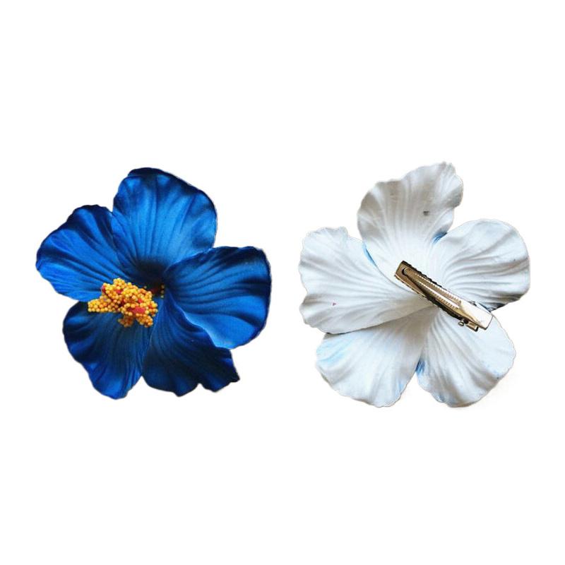 Hawaiian Colorful Flower Hair Clip For Women Girls Romantic Bohemian Flower Side Bangs Clip Bb Hair Clips Hair Accessories