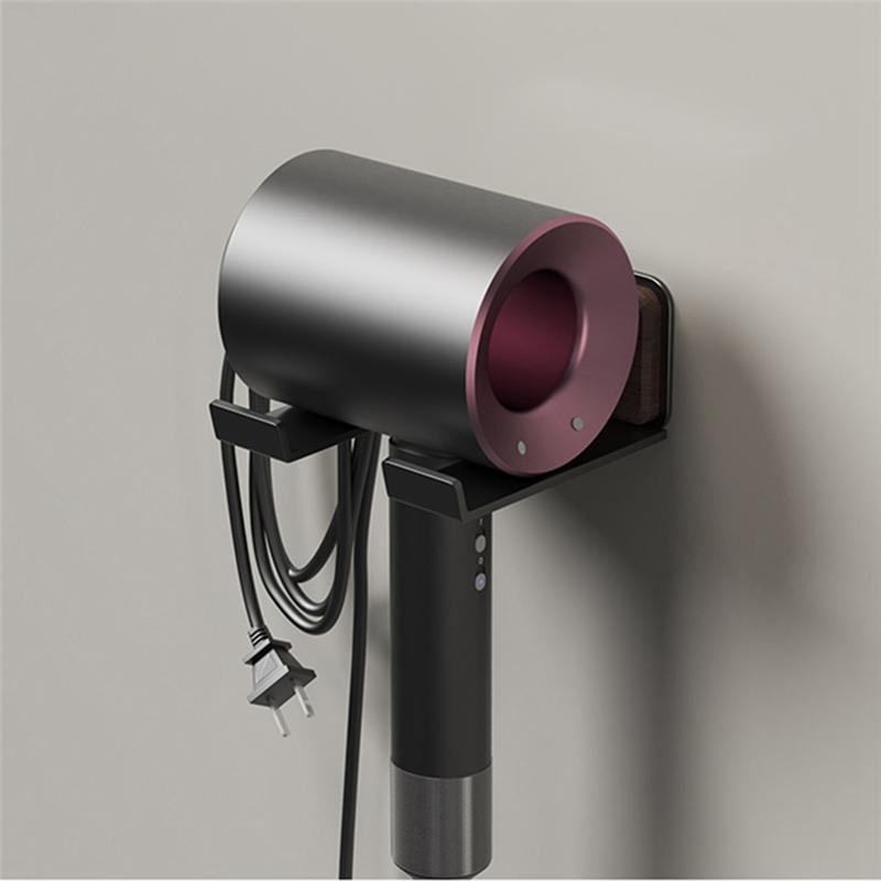 M-Modern-Hair Dryer Holder, Suitable For Dyson/Leifen, No Drilling Required, Bathroom Shelf, Easy Installation, Storage Rack