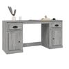 Desk - Exclusive House - Sonoma Grey - Engineered Wood - Large Storage Space