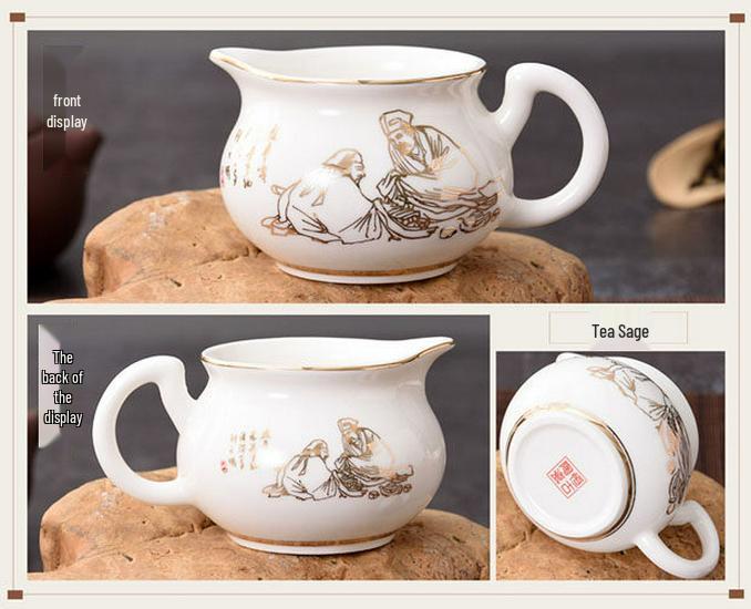 Blue & White Porcelain Tea Pitcher Gong Dao Bei 170ml for Kung Fu Tea Sets