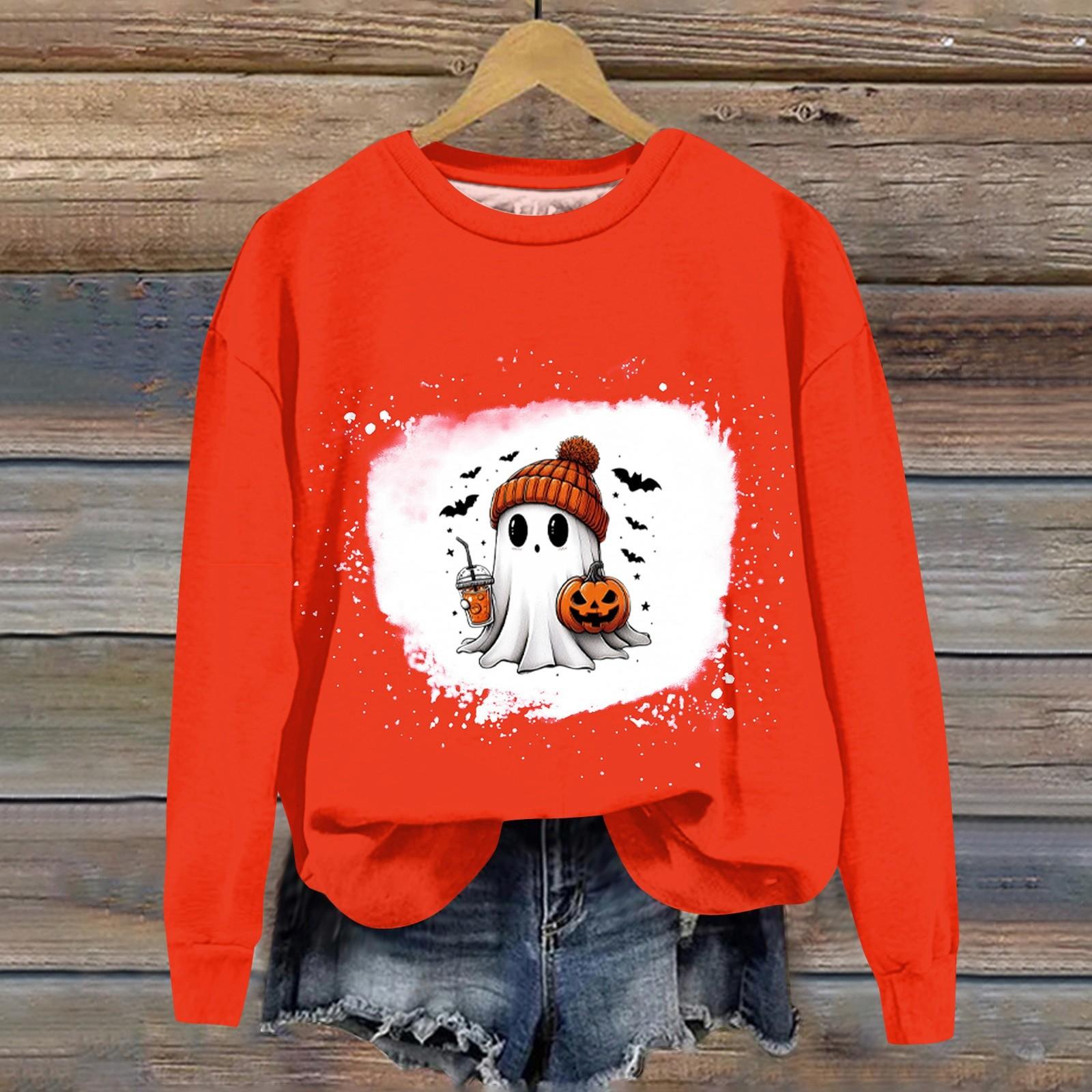 

Женская мода с принтом, длинный рукав, свободный круглый вырез, свитшот, осень XL чёрный