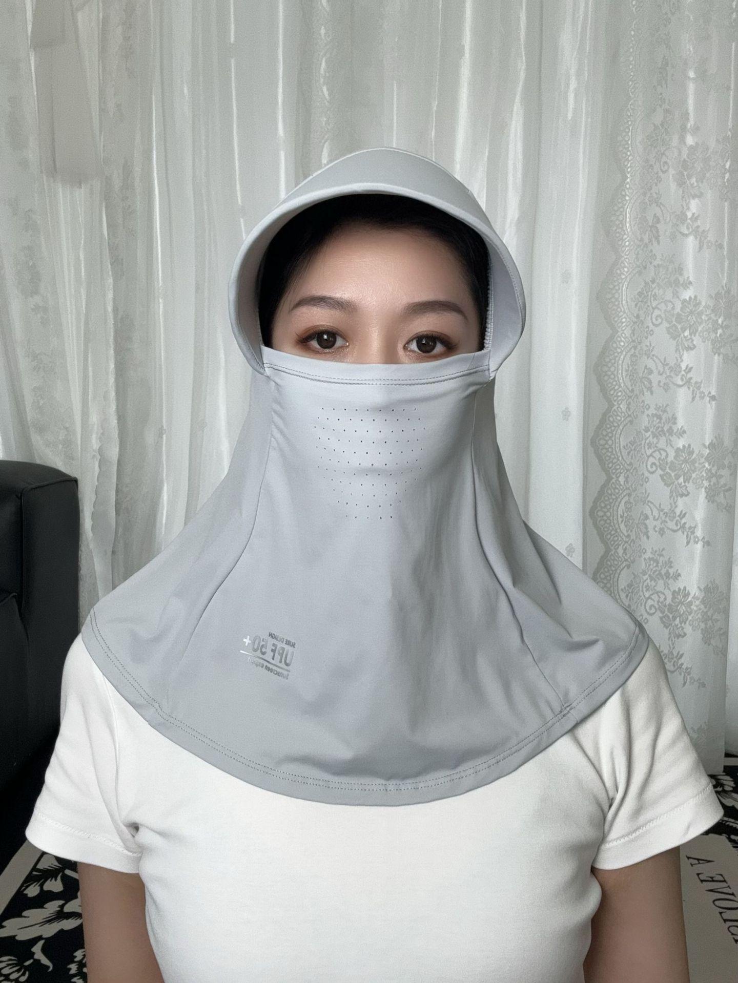 

Жіноча дихаюча капелюх з повним захистом обличчя та шиї від УФ