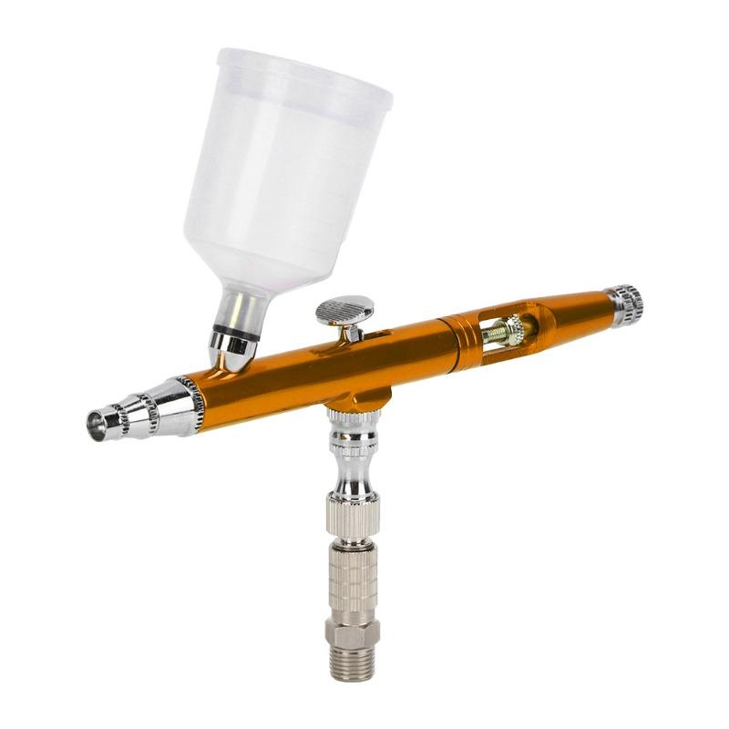 0.3mm Painting Airbrush Gun Mini Set Tail External Adjustment DIY Spray Tool 20CC/40CC Gold