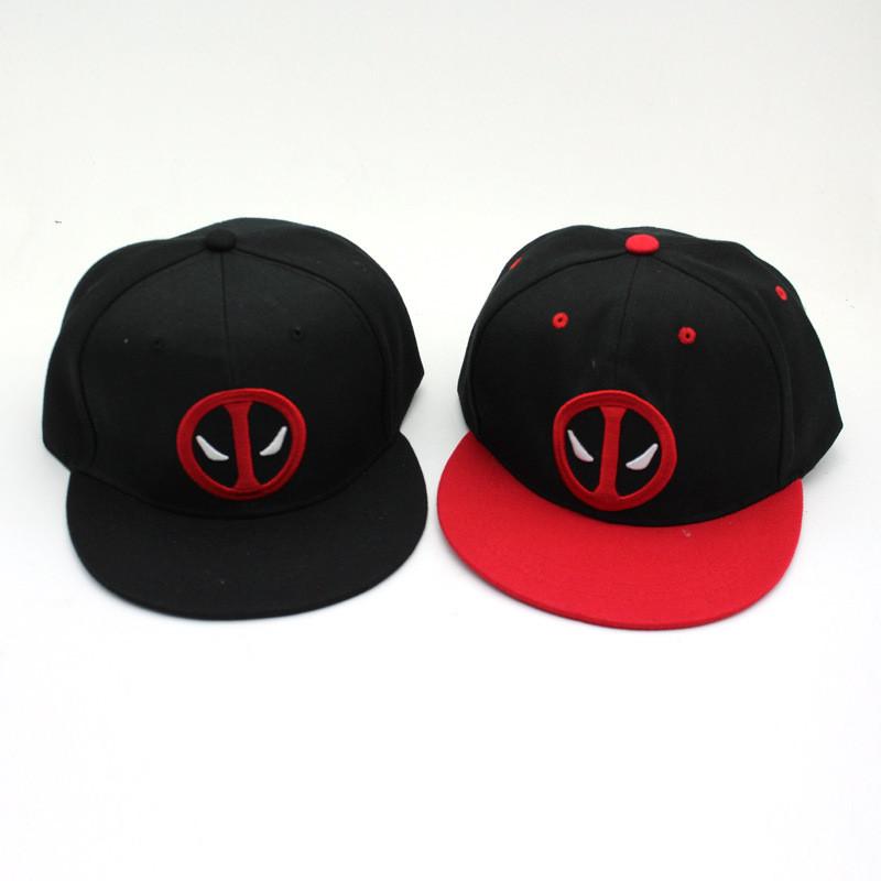 Adjustable Baseball Deadpool Cap Flat Brim Hat Accessory Decorations