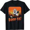 Spooky Ghost Halloween Ice Hockey Graphic Tee for Fun Celebrations