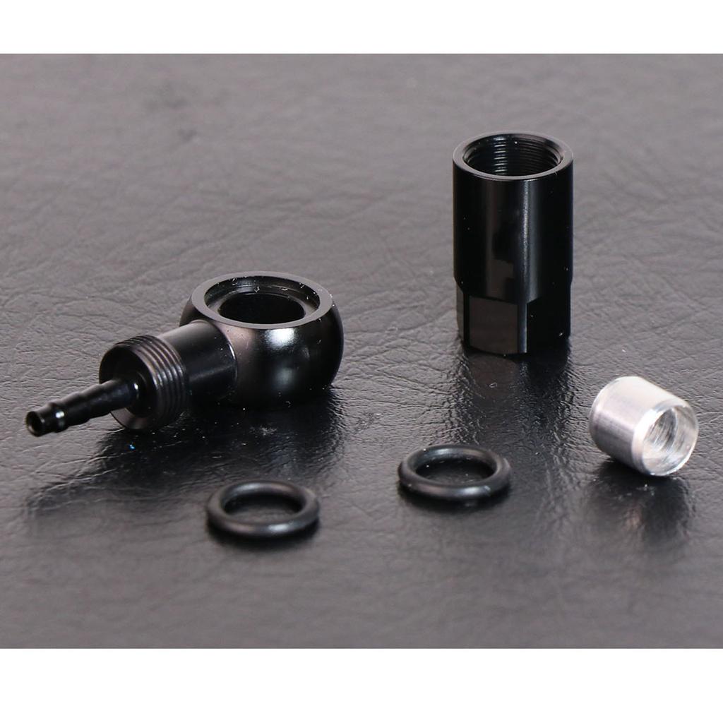 Professional Aluminum Alloy Bike Brake Oil Line Connectors Set For Mountain Bikes Wide Use Features Anodized Finishing