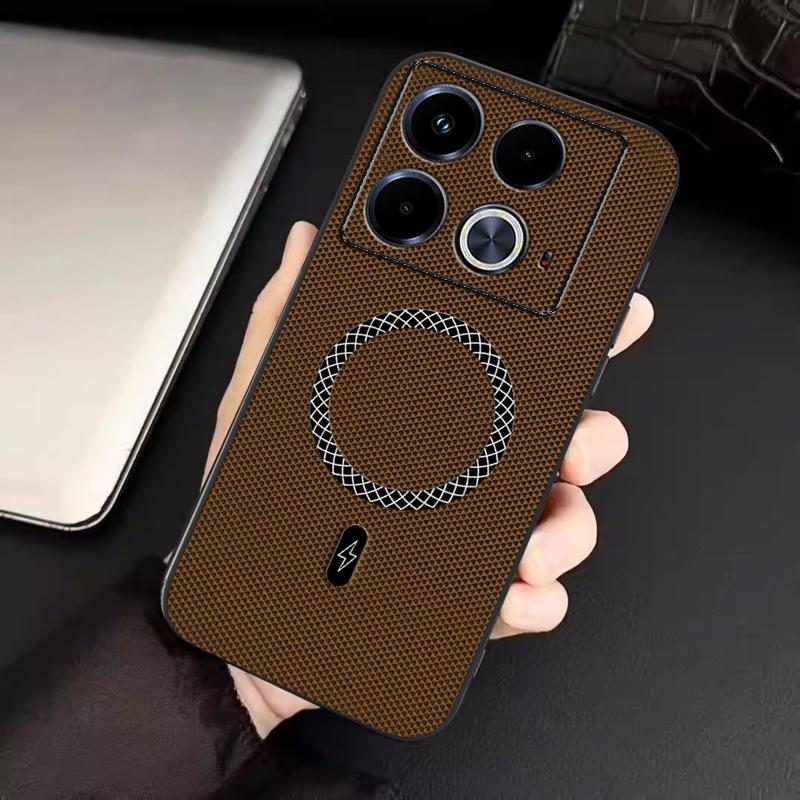 Biruiqu Infinix Note 40 New Ultra-thin Magnetic Leather Shock-absorbing Protective Phone Case