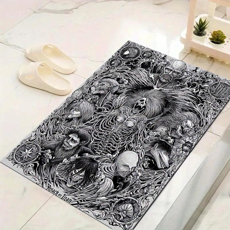 Attack Titan Carpet Rug for Living Room Bedroom Home Sofa Decoration,Kids Play Non-slip Floor Mat