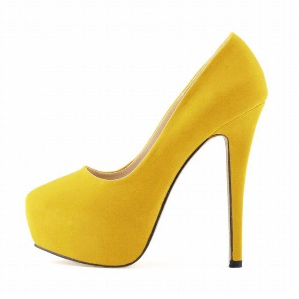 Frauen Pumpen Sexy 14 cm Super High Heels Weibliche Runde Zehen Plattform Pumpen Dünne Fersen Party Kleid Rot Hochzeit Schuhe