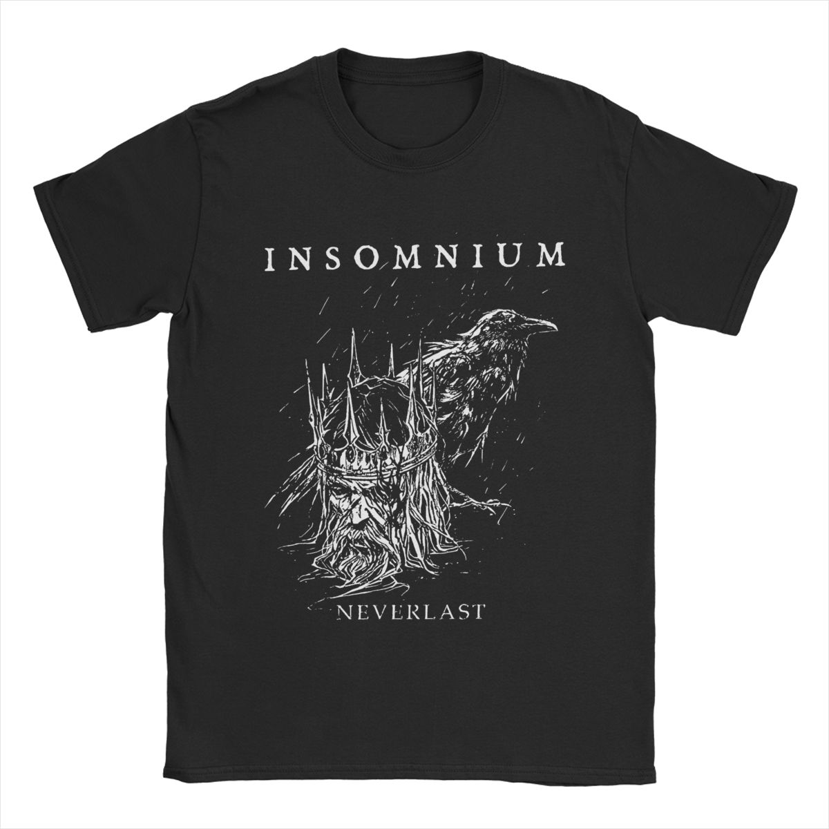 

Insomnium Футболка с символикой дэт-метал группы для мужчин и женщин, юмористическая, хлопковая, летняя L