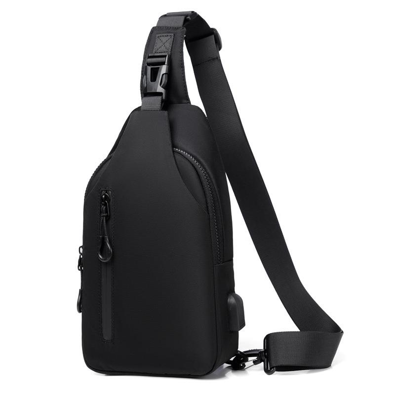 Breast bag Men's messenger bag Casual Oxford cloth bag Backpack shoulder bag Men's bag Chest bag Tide bag