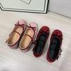 Inner Height Increase 5CM Retro BaDong Dance Shoes Women Wear Autumn Bows with Single Shoes Gentle Mary Jane Shoes