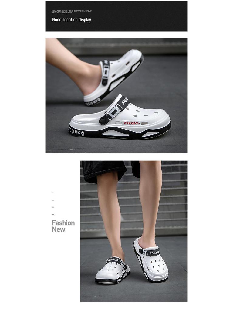 Sandalias y Zapatillas EVA Baotou para Hombre - Verano Antideslizantes Estilo Coreano Zapatos de Playa