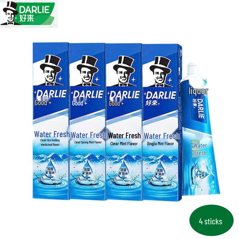 Darlie Water Fresh Spring Mint Toothpaste 4-Pack