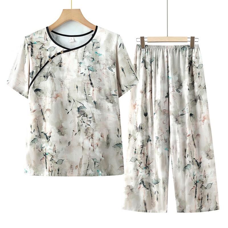 Traje casual de dos piezas para mujer estilo chino nuevo