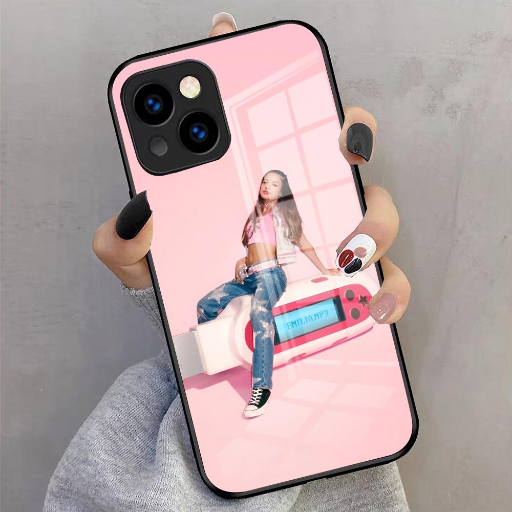 Emilia Mernes Phone Case For IPhone 17 Pro Max 16 15 14 Pro Max 13 11 X Xs Xr 8 7Plus Glass Cover