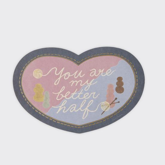 Small Stationery Sojak5 Happy Hobby Regular Card (Knitting), a Popular Phrase In Korea