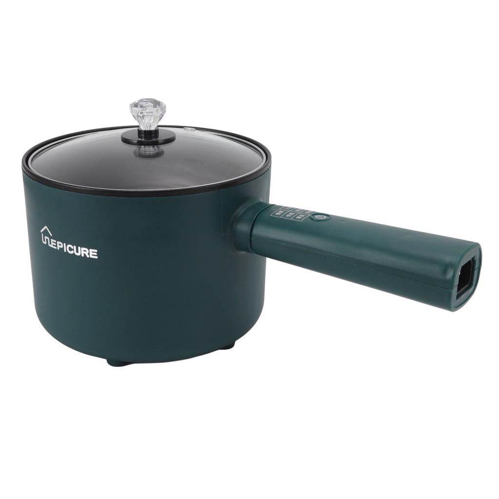 Elektrischer Topf Grün 1,8L Großes Fassungsvermögen Antihaftbeschichtet Multifunktional Mini Elektrischer Hot Pot für