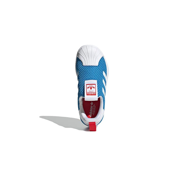 Adidas Originals SUPERSTAR 360 Comfortable Low top Kids' Skateboarding Shoes Blue White Children Aged 3 7 Years Old GY9141