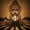 1 Stück Retro Hohl geschnitzter Teelichthalter Buddha Ghee Lampenhalter Licht Schreibtisch Dekoration Ornamente Buddhistische Vorräte Geschenk