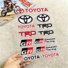 FOR TOYOTA TRO GR Waterproof Reflective Scratch Cover Sticker Universal Decor Decal For Car Motorcycle Helmet Refrigerator