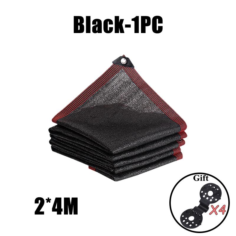 Black Shade Cloth Sunblock Mesh Cover Taped Edge With Grommets, Sun Net For Pergola, Plants Greenhouse, Gardens, Patio, Canopy