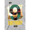 Disney Star Wars Childrens/Kids Boba Fett Heather 9th Birthday Hoodie