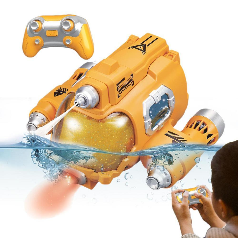 RC Submarine Spray Motorboat Boat 2.4G Remote Control Boats Waterproof Electric Machine Water Toys for Boys Children Kids Gifts