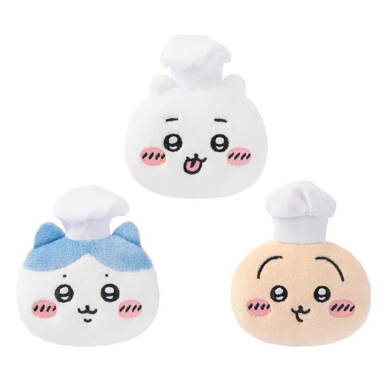 Cartoon Chiikawa Plush Pin With Restaurant Chef Hat Design For Home Toy Gift