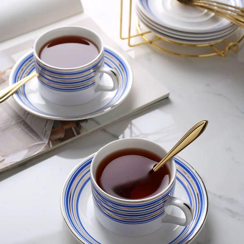 Κομψό Ευρωπαϊκό Κεραμικό Σετ Κούπας Καφέ & Τσαγιού