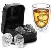 Kaimeilai Skull Ice Cubes, Ice Cube Tray, 2 Skull-Shaped Ice Cube Molds, Silicone Ice Cube Molds, Large Ice Cube, Ice ,457