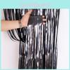 Cortina de Chuva Elegante Preto Fosco Para Decoração de Festa Evento de Halloween 2 Metros de Comprimento