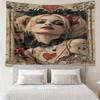 Jo-ker Floral Portrait Tapestry Hanging for Bedroom,Livingroom, Playroom,Decor Art Room Wall Tapestry Holiday and Birthday Gifts